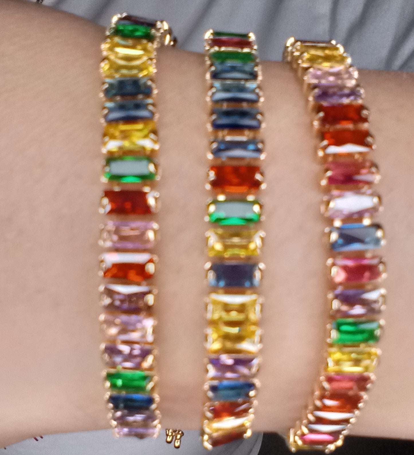 Multi Color Zircon Stone Bracelet