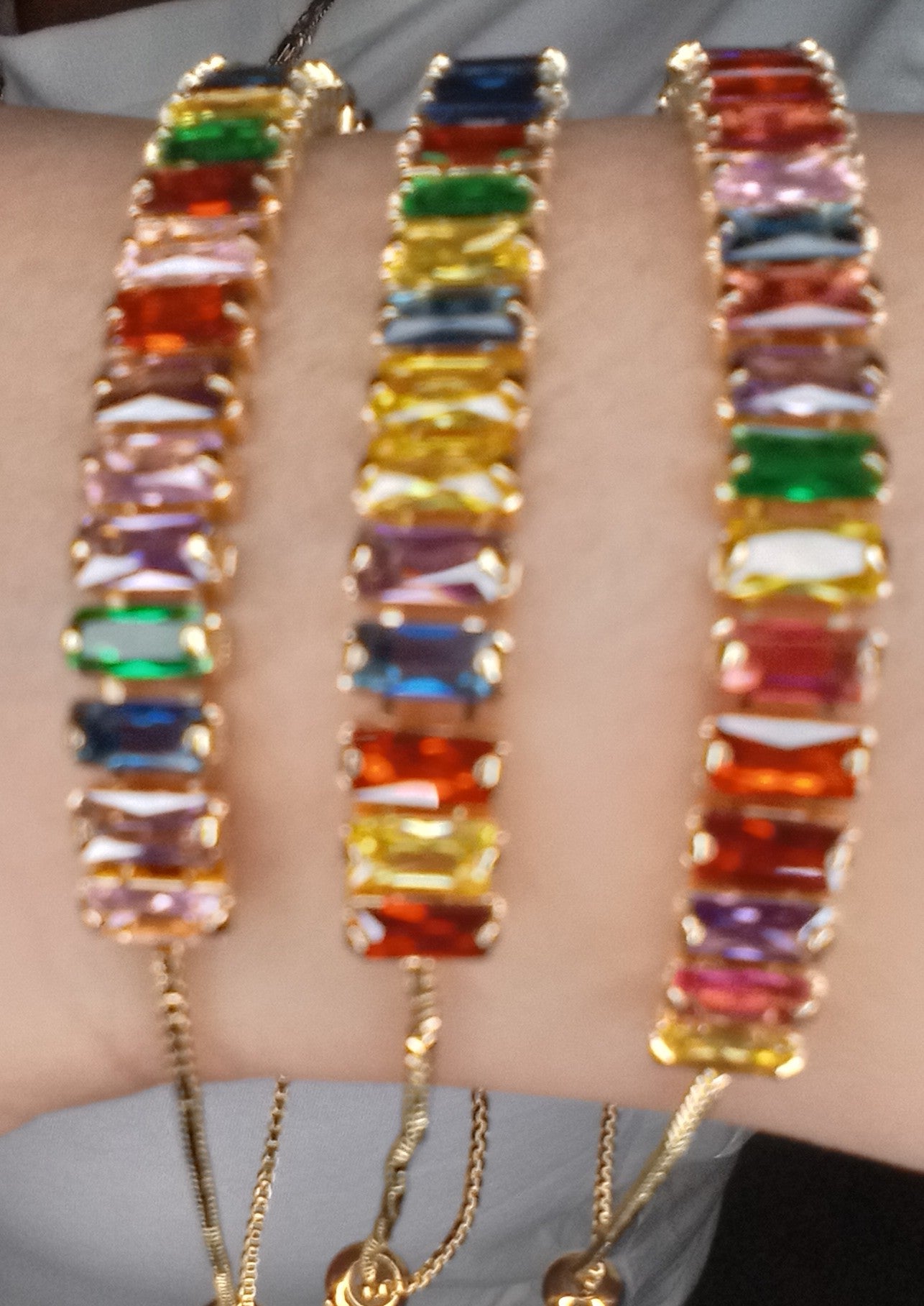 Multi Color Zircon Stone Bracelet